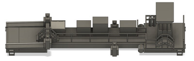 N Scale - Modern MOW Welded Rail Train Power Car LBFX