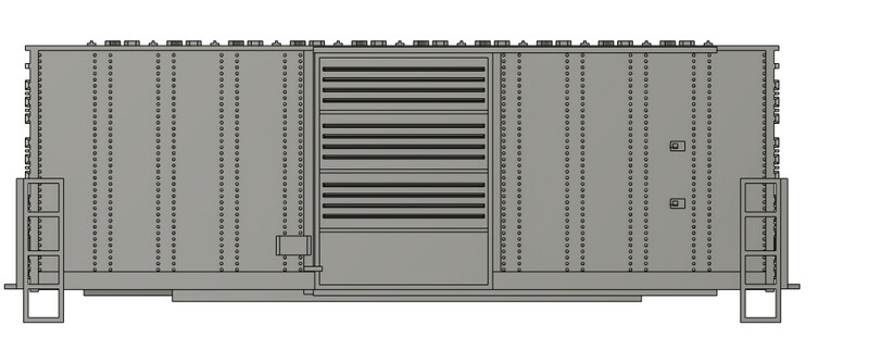 N Scale - 40ft High Cube Box Car Sliding Door