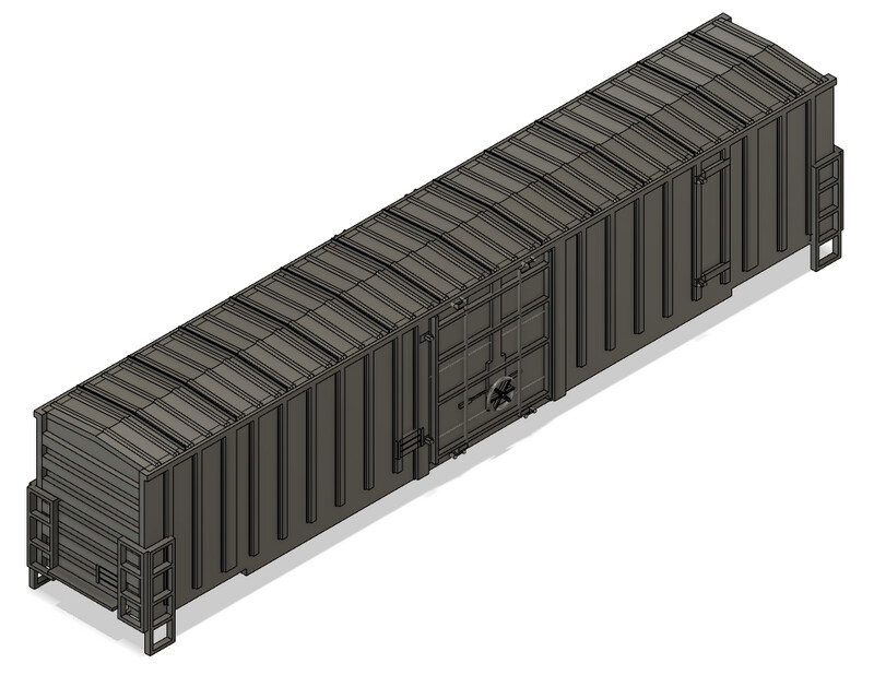N Scale - Greenbrier 61.5ft Plate C Box Car with Amtrak Lock