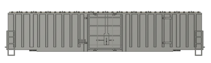 N Scale - Greenbrier 61.5ft Plate C Box Car
