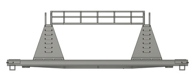HO Scale - Modern MOW Welded Rail Center Support Train Car LBFX