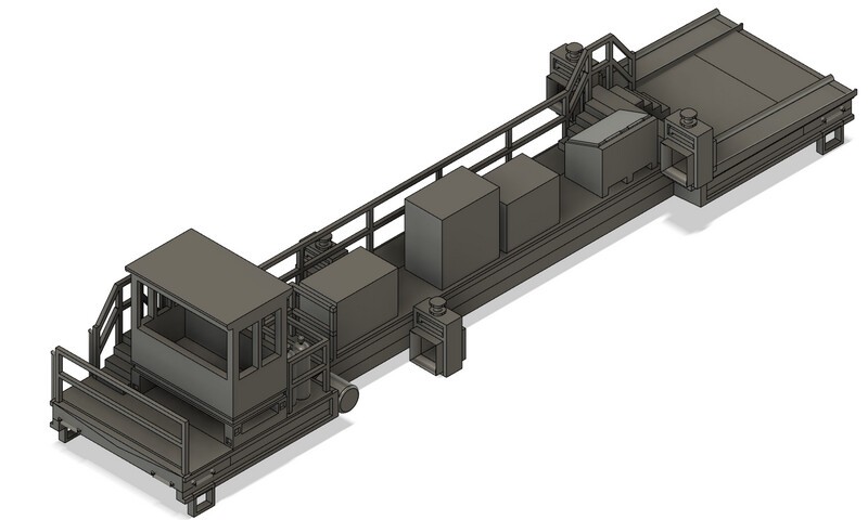HO Scale - Modern MOW Welded Rail Train Power Car LBFX