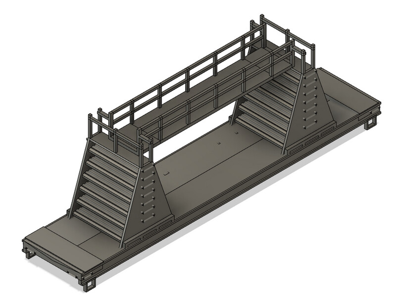 HO Scale - Modern MOW Welded Rail Center Support Train Car LBFX
