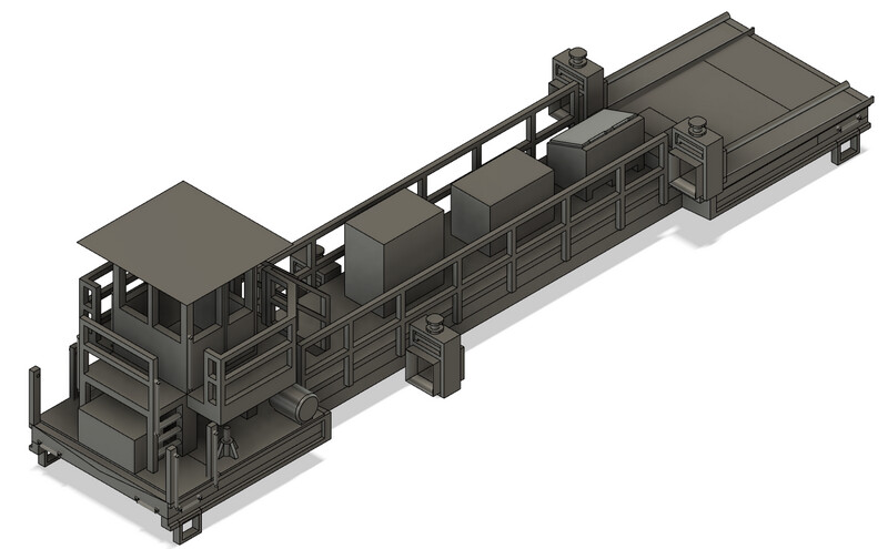 N Scale - Modern MOW Welded Rail Train Power Car SPSX