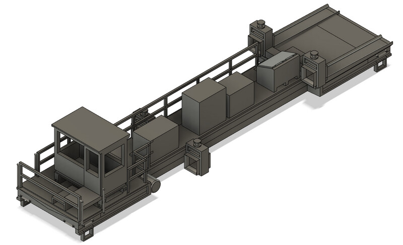 HO Scale - Modern MOW Welded Rail Train Power Car CWRX