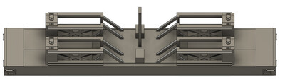 N Scale - Modern MOW Welded Rail Lift Train Car SPSX
