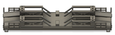 HO Scale - Modern MOW Welded Rail Lift Train Car LBFX