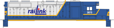 Railink Canada GP38 Locomotive Yellow Number Decals