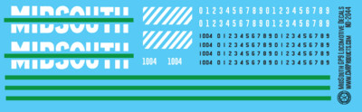 Midsouth GP10 Locomotive Decals