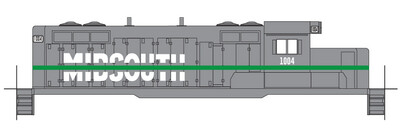 Midsouth GP10 Locomotive Decals