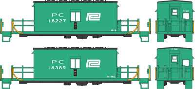 Penn Central N6 N9 Transfer Caboose Large Logo Decals