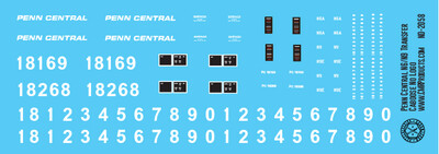 Penn Central N6 N9 Transfer Caboose No Logo Decals