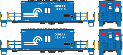 Conrail N6 N9 Transfer Caboose ex PC Faded Large Logo Decals