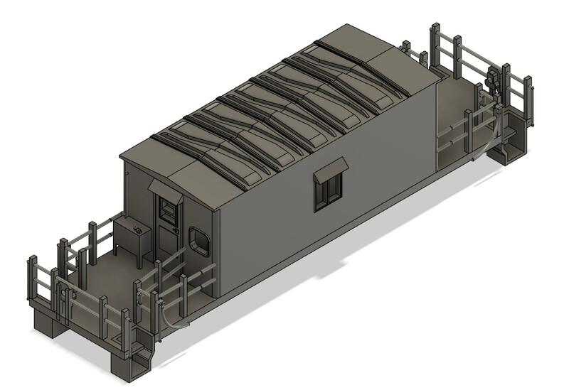 HO Scale - Conrail / PC N9 Transfer Caboose