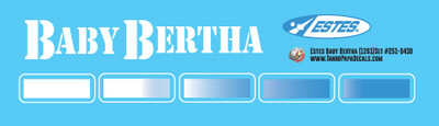 Estes Baby Bertha (1261) Decal Set