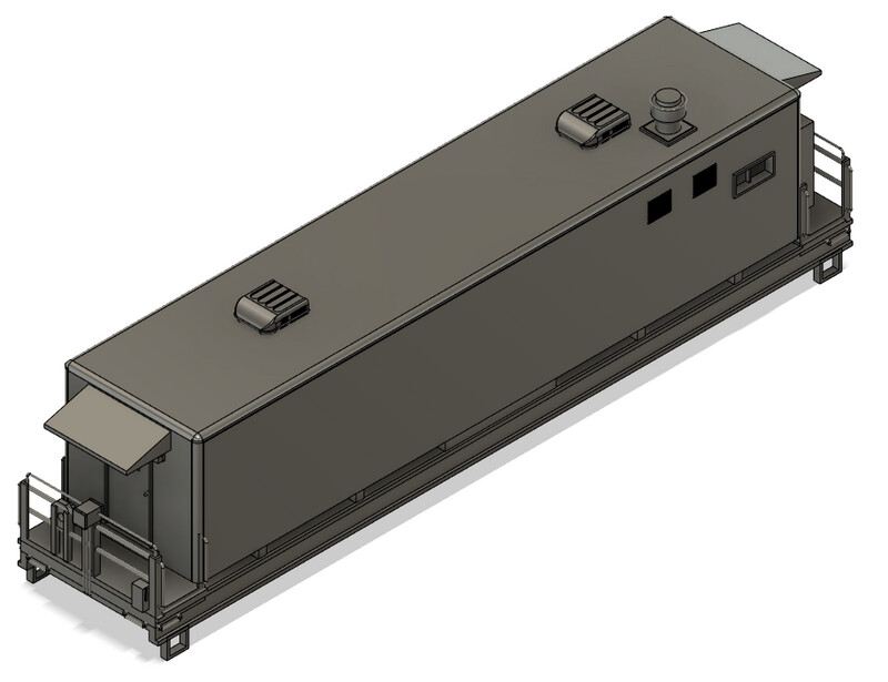 HO Scale - Modern Camp Train Kitchen Car 1