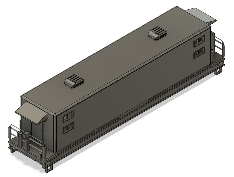 HO Scale - Modern Camp Train Sleeper Car 2