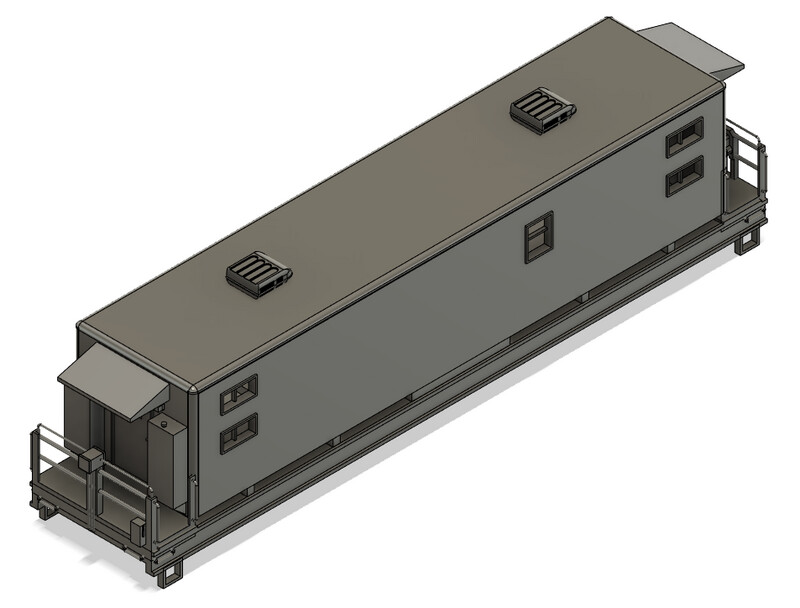 HO Scale - Modern Camp Train Sleeper Car 1