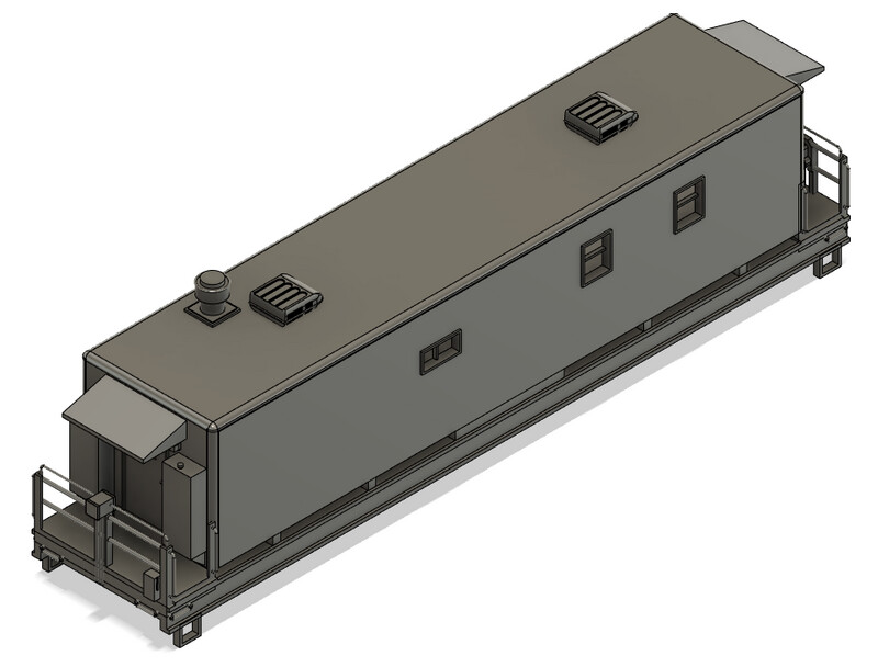 HO Scale - Modern Camp Train Kitchen Car 2