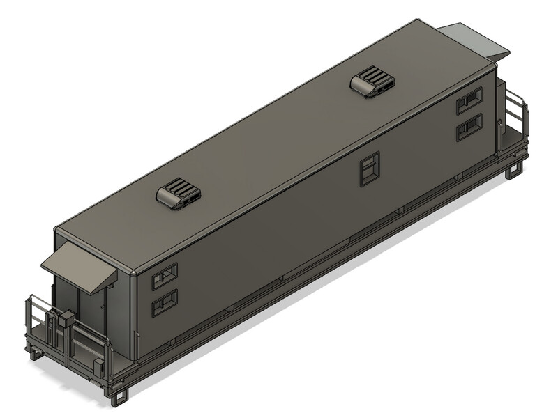 HO Scale - Modern Camp Train Sleeper Car 1