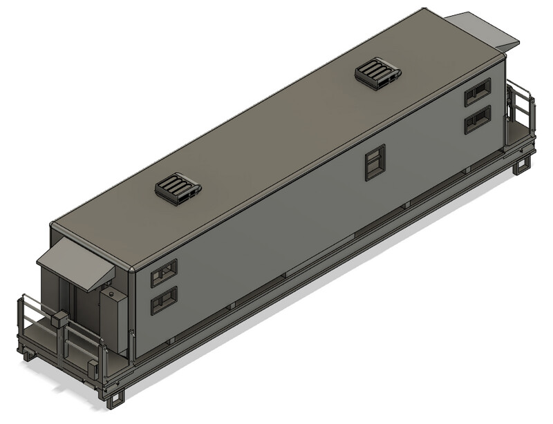 HO Scale - Modern Camp Train Sleeper Car 2