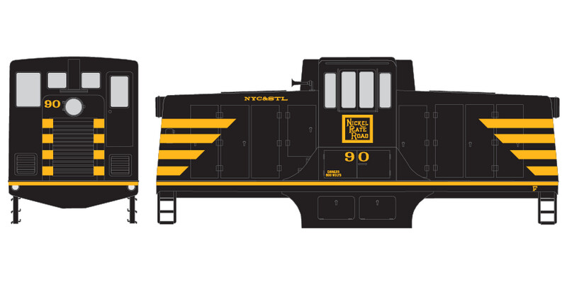 Nickel Plate GE 44ton Locomotive Decals