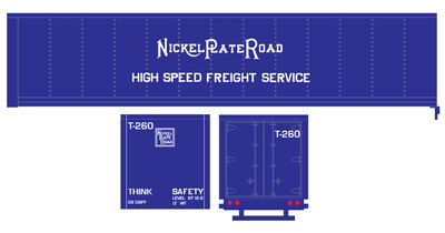 Semi-Trailer Nickel Plate Road White Decals
