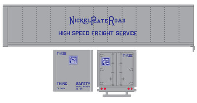 Semi-Trailer Nickel Plate Road Blue Decals