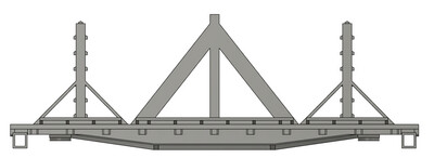 HO Scale - Conrail MOW Welded Rail Train Center Support Car