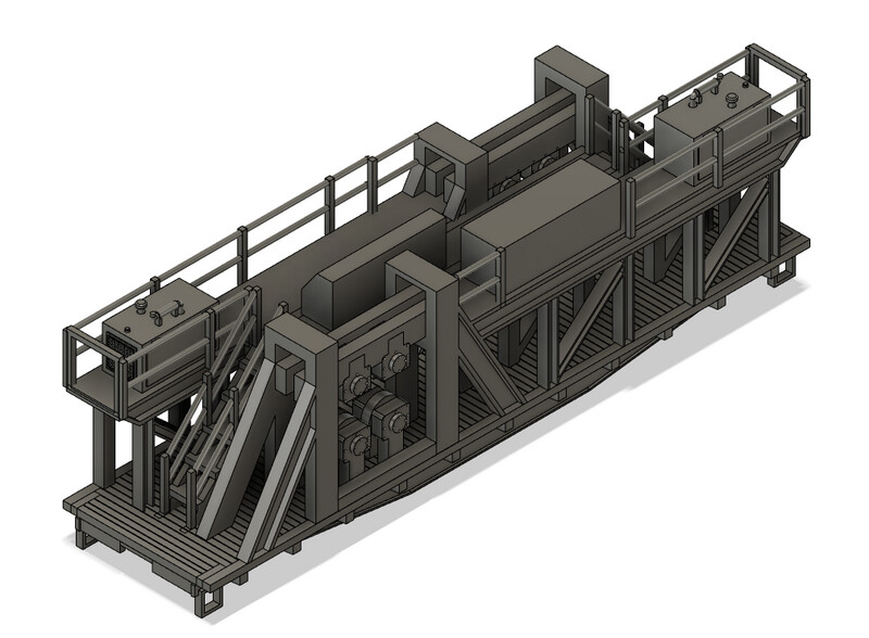 N Scale - Conrail MOW Welded Rail Train Power Car