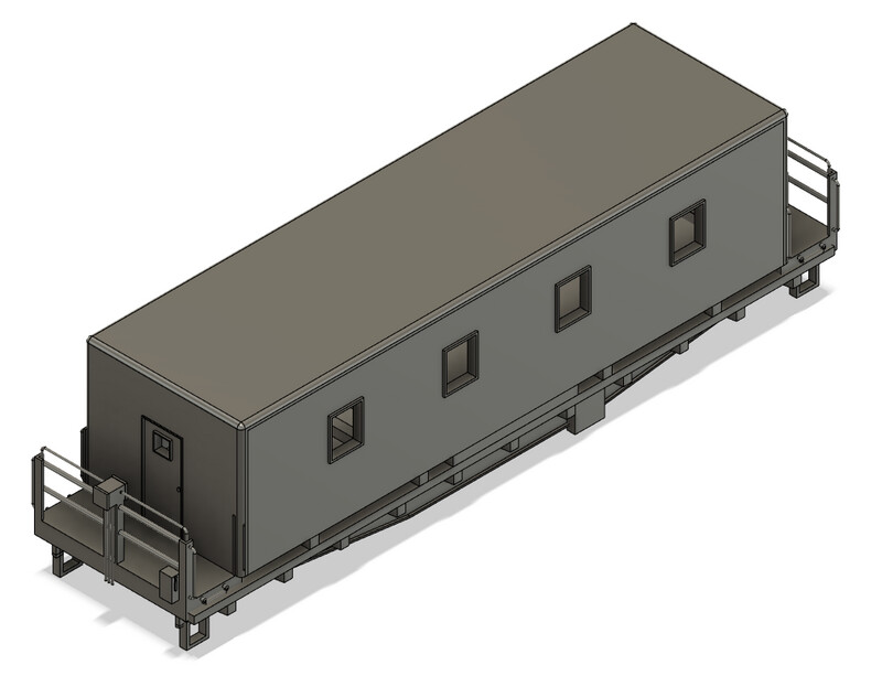 N Scale - Conrail Camp Train Diner Car 1