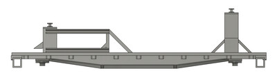 HO Scale - Conrail MOW Welded Rail Train Lift Car