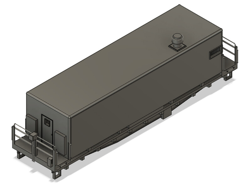 N Scale - Conrail Camp Train Kitchen Car 1