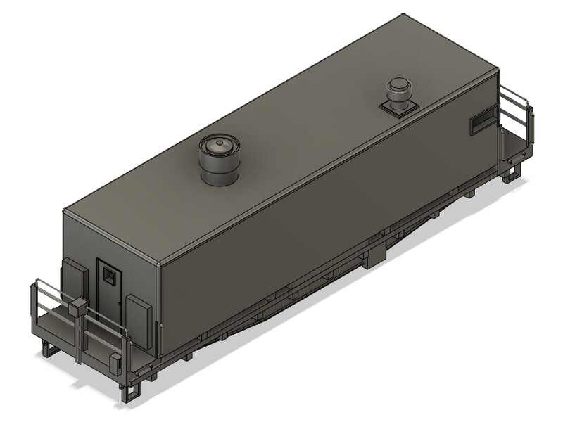 N Scale - Conrail Camp Train Kitchen Car 2