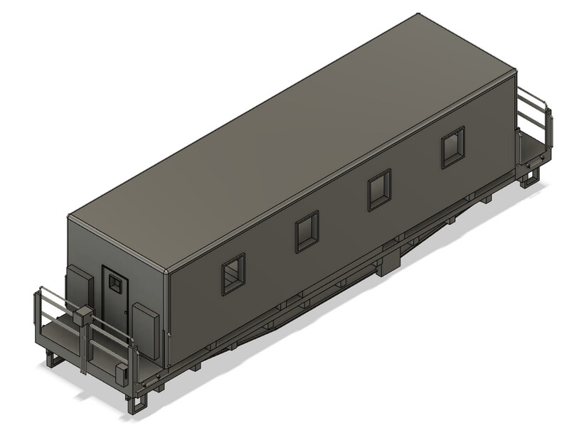 N Scale - Conrail Camp Train Diner Car 1