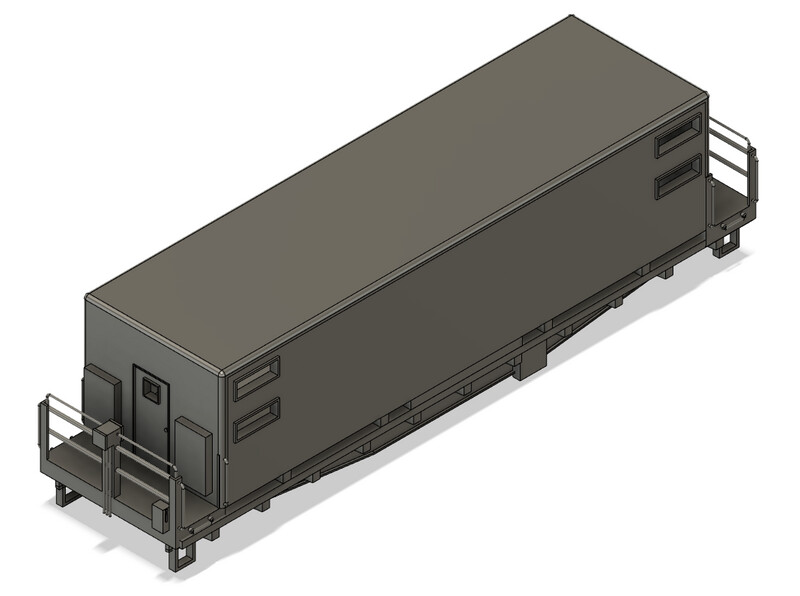 N Scale - Conrail Camp Train Sleeper Car 3