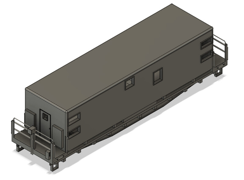 N Scale - Conrail Camp Train Office Car 3