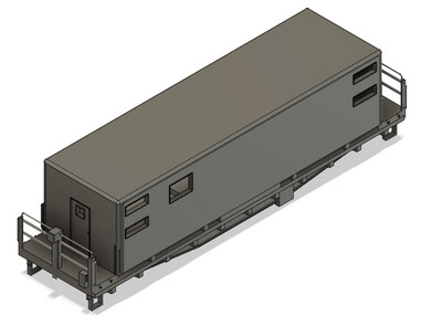 N Scale - Conrail Camp Train Sleeper Car 1