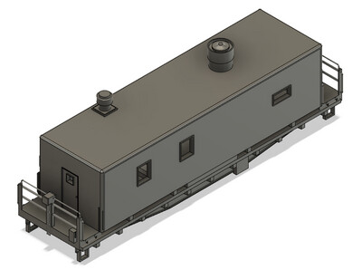 N Scale - Conrail Camp Train Kitchen Car 2