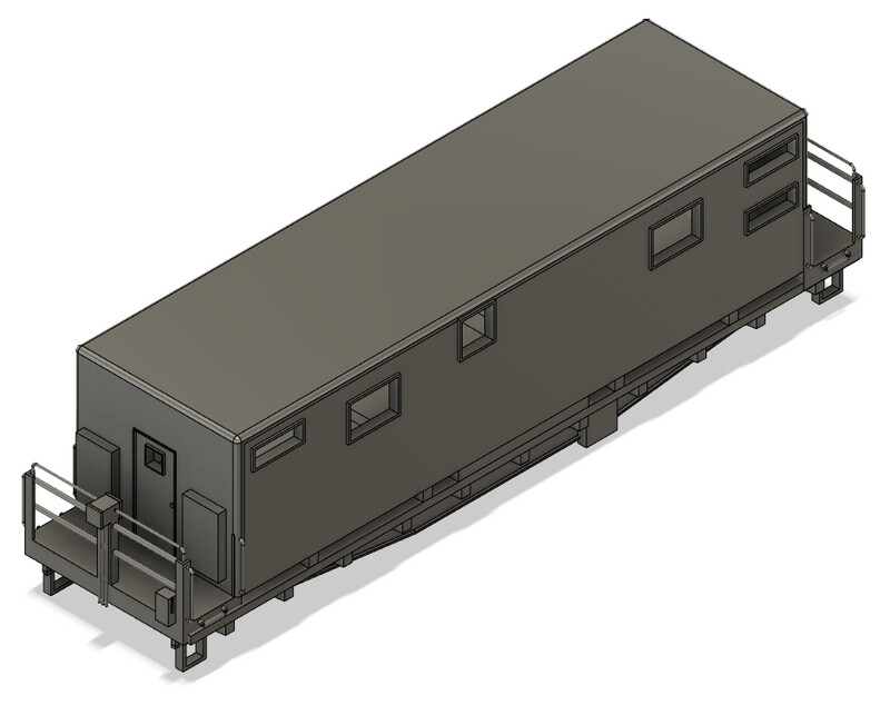N Scale - Conrail Camp Train Office Car 1