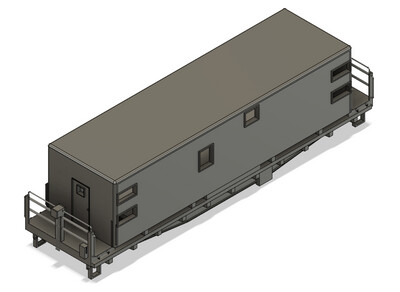 HO Scale - Conrail Camp Train Office Car 2