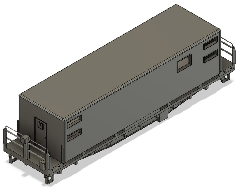 N Scale - Conrail Camp Train Sleeper Car 2