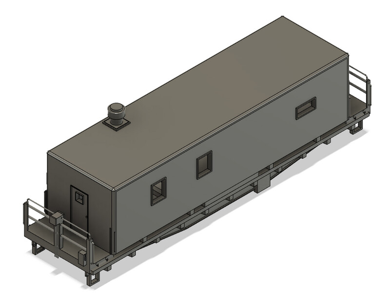 N Scale - Conrail Camp Train Kitchen Car 1