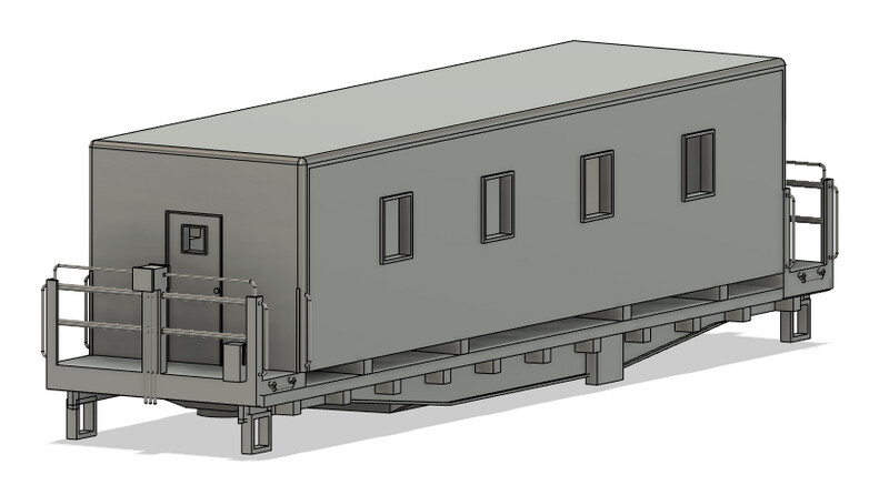 N Scale - Conrail Camp Train Supply Car 1