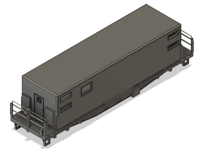 N Scale - Conrail Camp Train Sleeper Car 2