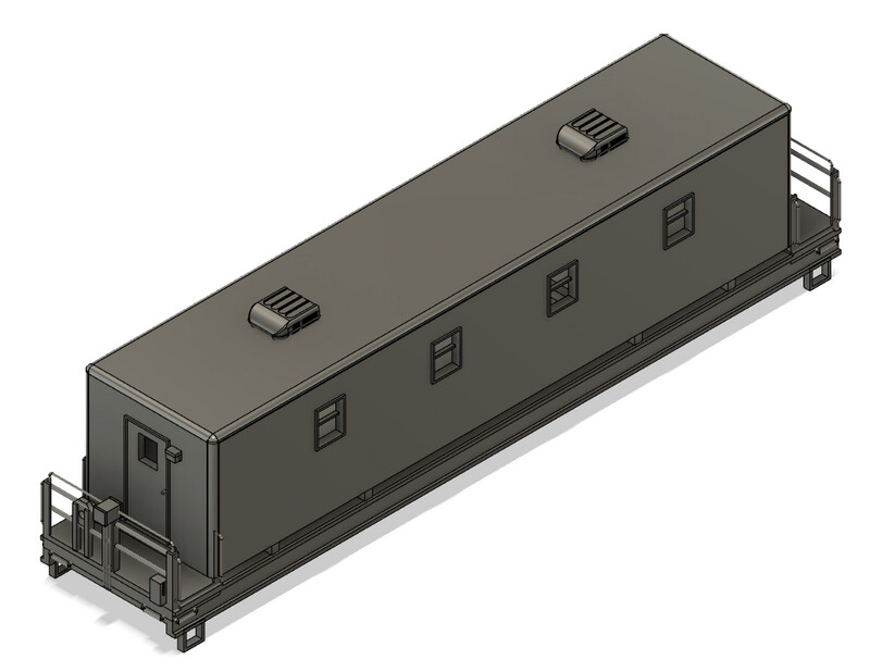 HO Scale - Modern Camp Train Diner Car 1