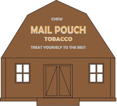 Barn Small Faded Mail Pouch Logo