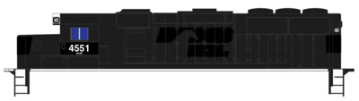 Carload Express Locomotive GP59 exNS Patchout Decals