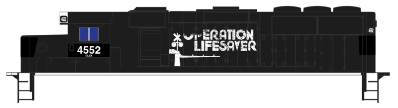 Carload Express Locomotive GP59 exNS OLI Patchout Decals