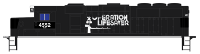 Carload Express Locomotive GP59 exNS OLI Patchout Decals